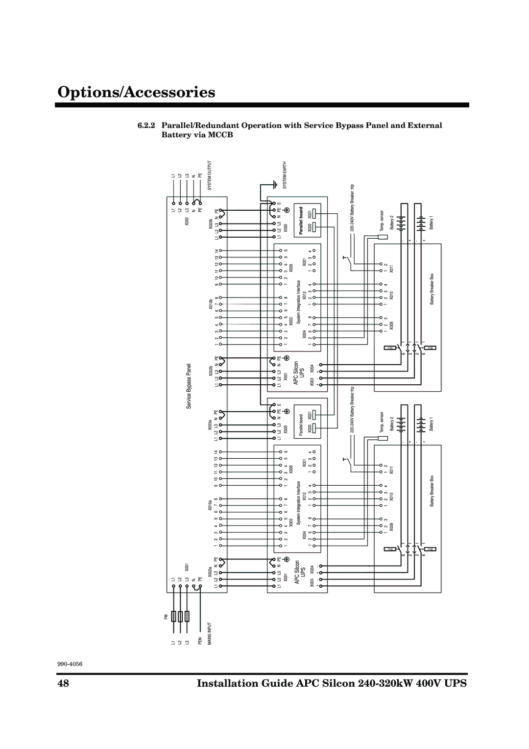 American Power Conversion AP9604S manual Options/Accessories 