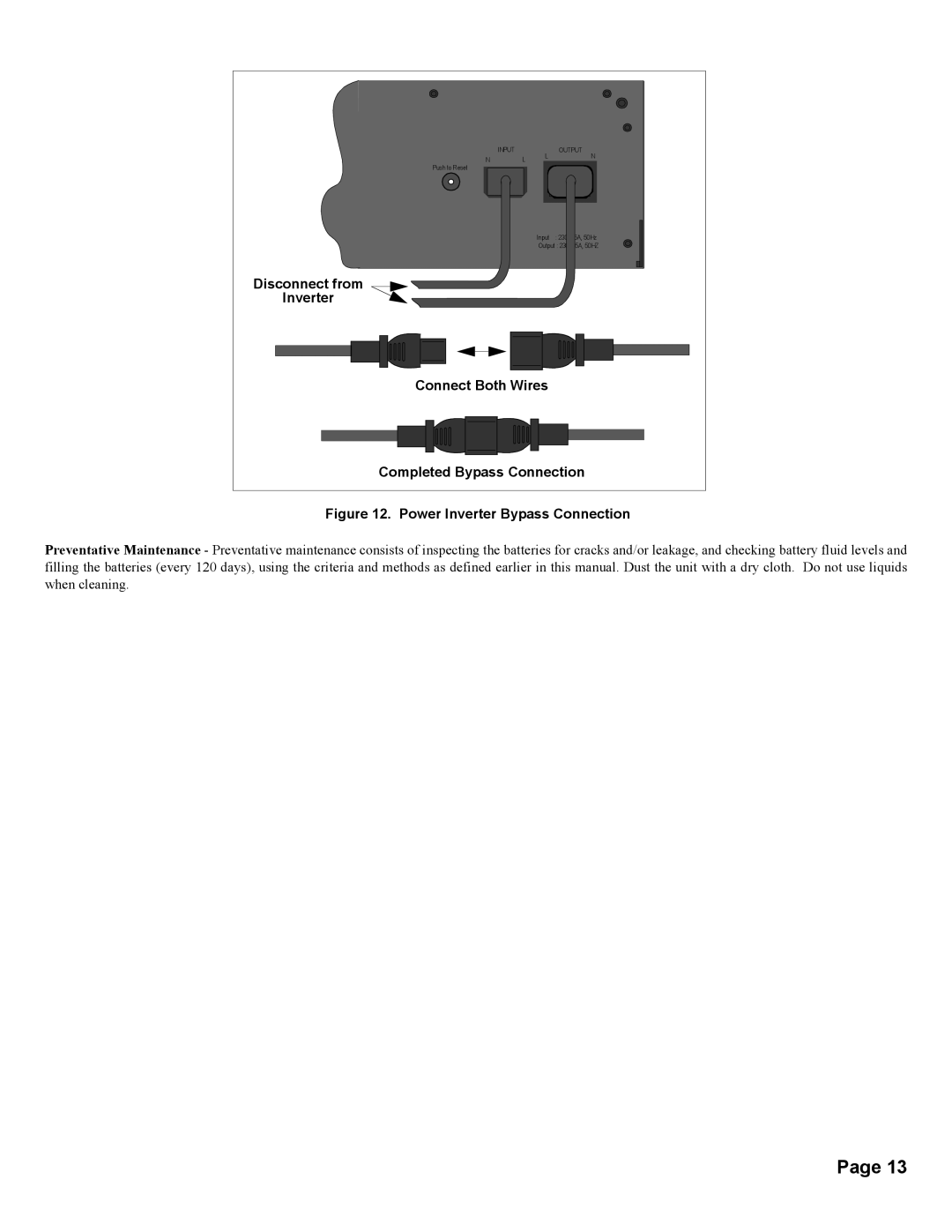 American Power Conversion BI800T, BI800F user manual Push to Reset Input 5A, 50Hz Output 