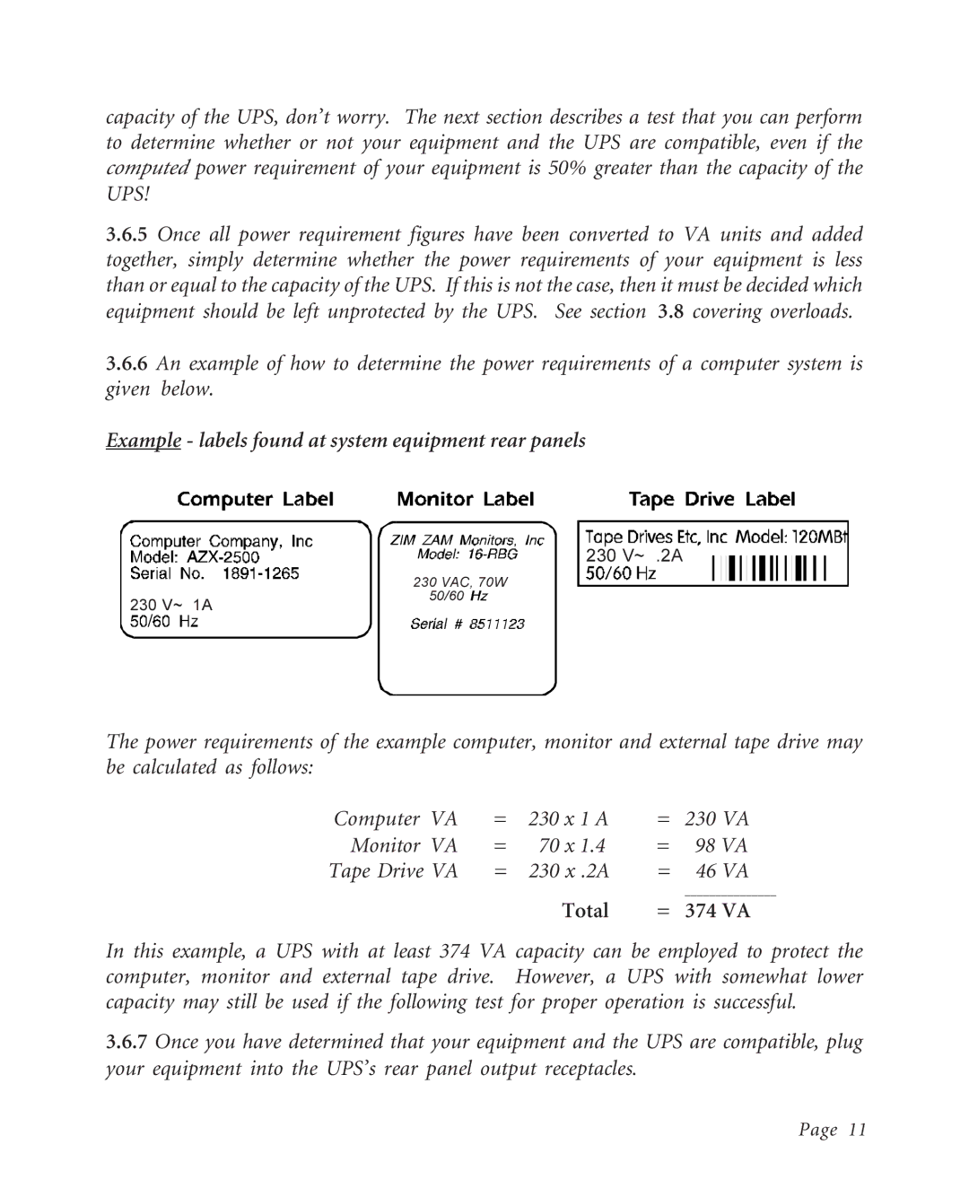 American Power Conversion K250EI, BK600EI, BK400EI user manual Example labels found at system equipment rear panels 