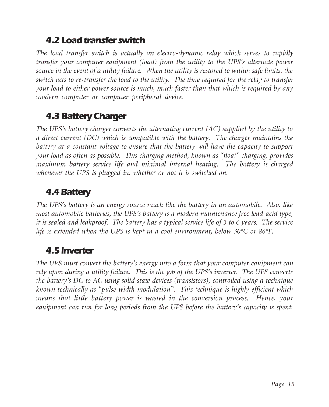 American Power Conversion BK400EI, BK600EI, K250EI user manual 2Loadtransferswitch, 3BatteryCharger, 4Battery, 5Inverter 