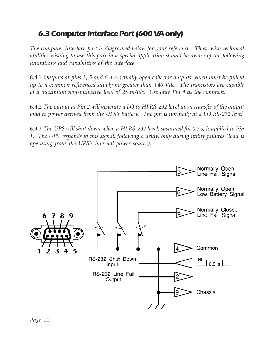 American Power Conversion BK600EI, K250EI, BK400EI user manual 3ComputerInterfacePort600VAonly 