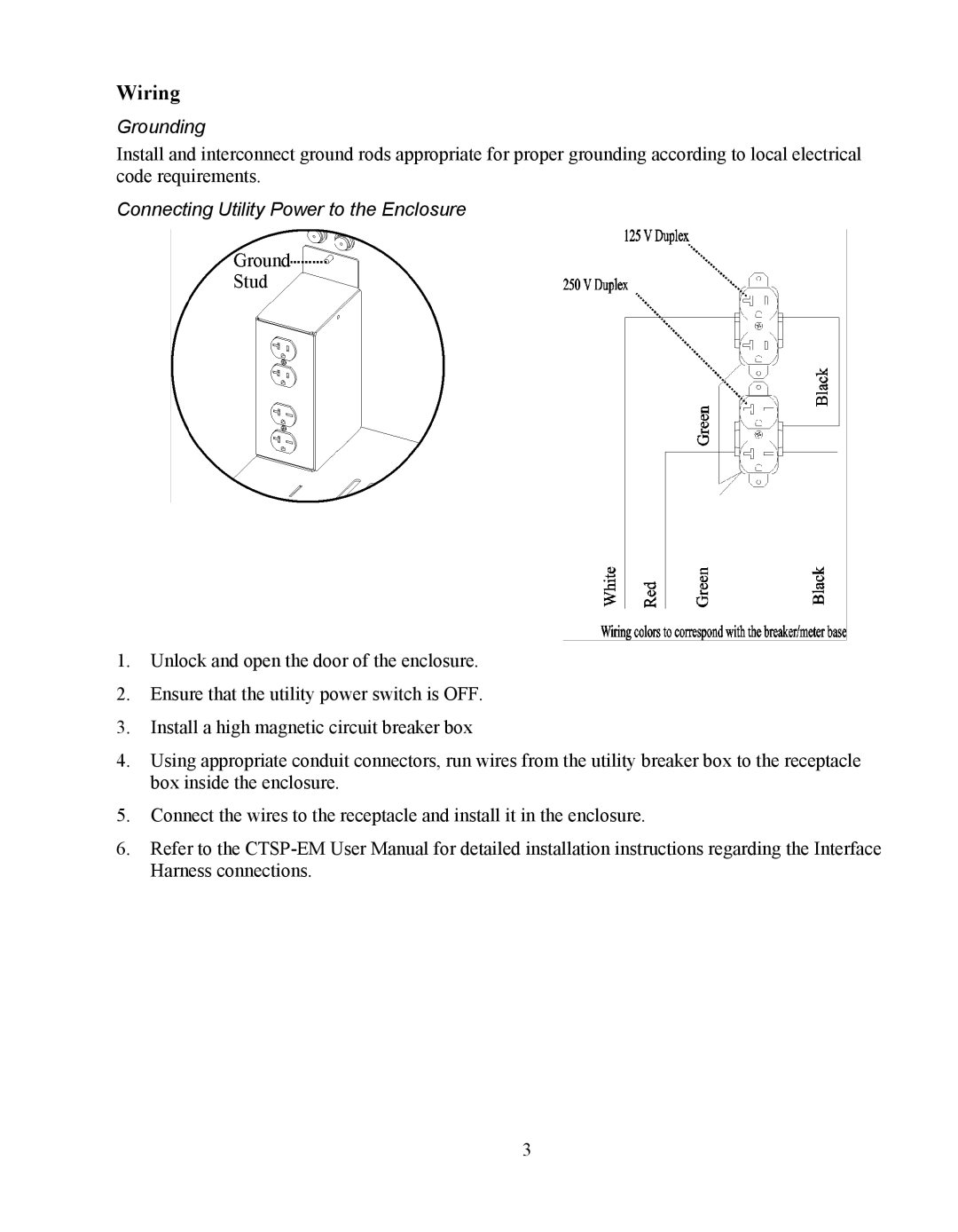 American Power Conversion CTEG4-240MB-5 user manual Wiring, Grounding 