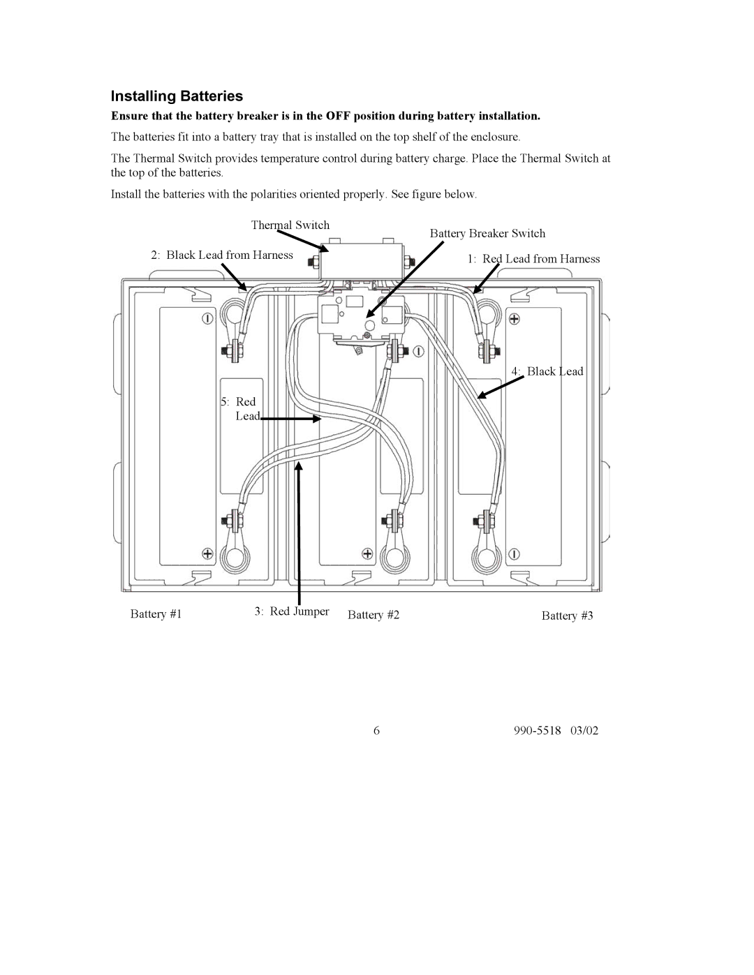 American Power Conversion CTSLP/G user manual Installing Batteries 