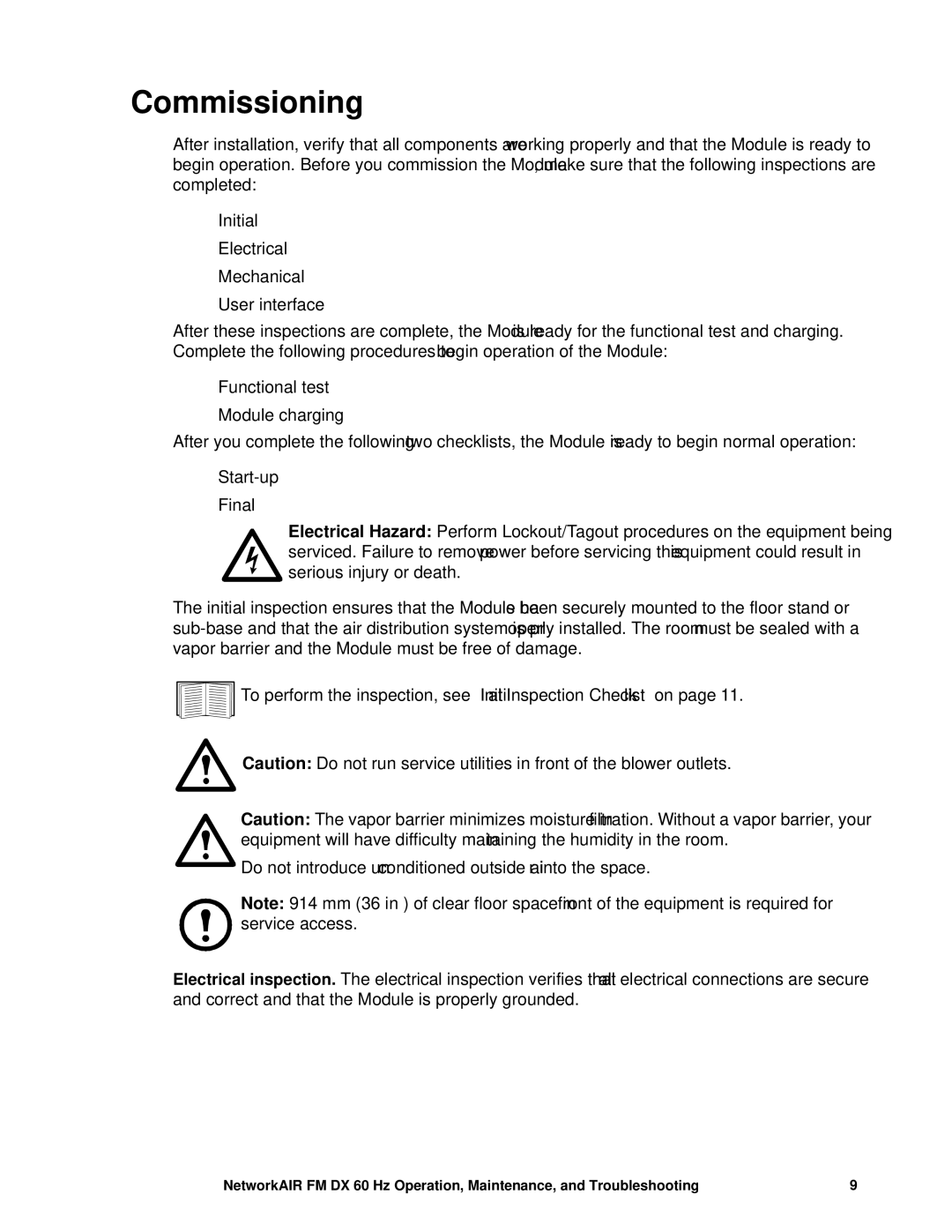 American Power Conversion FM, DX manual Commissioning 