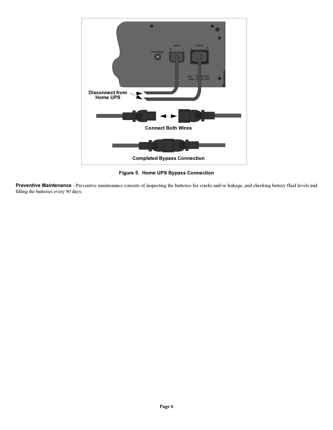 American Power Conversion HI600SQ user manual Push to Reset Input 5A, 50Hz Output 5A, 50HZ 