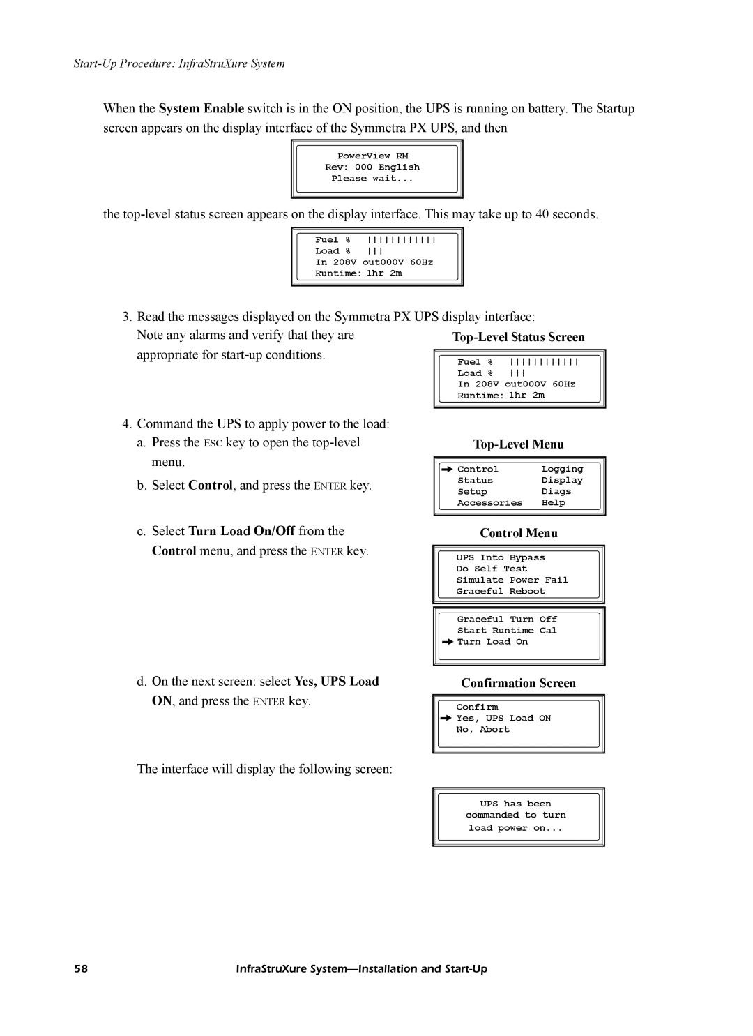 American Power Conversion InfraStruXureTM System manual PowerView RM Rev 000 English Please wait 