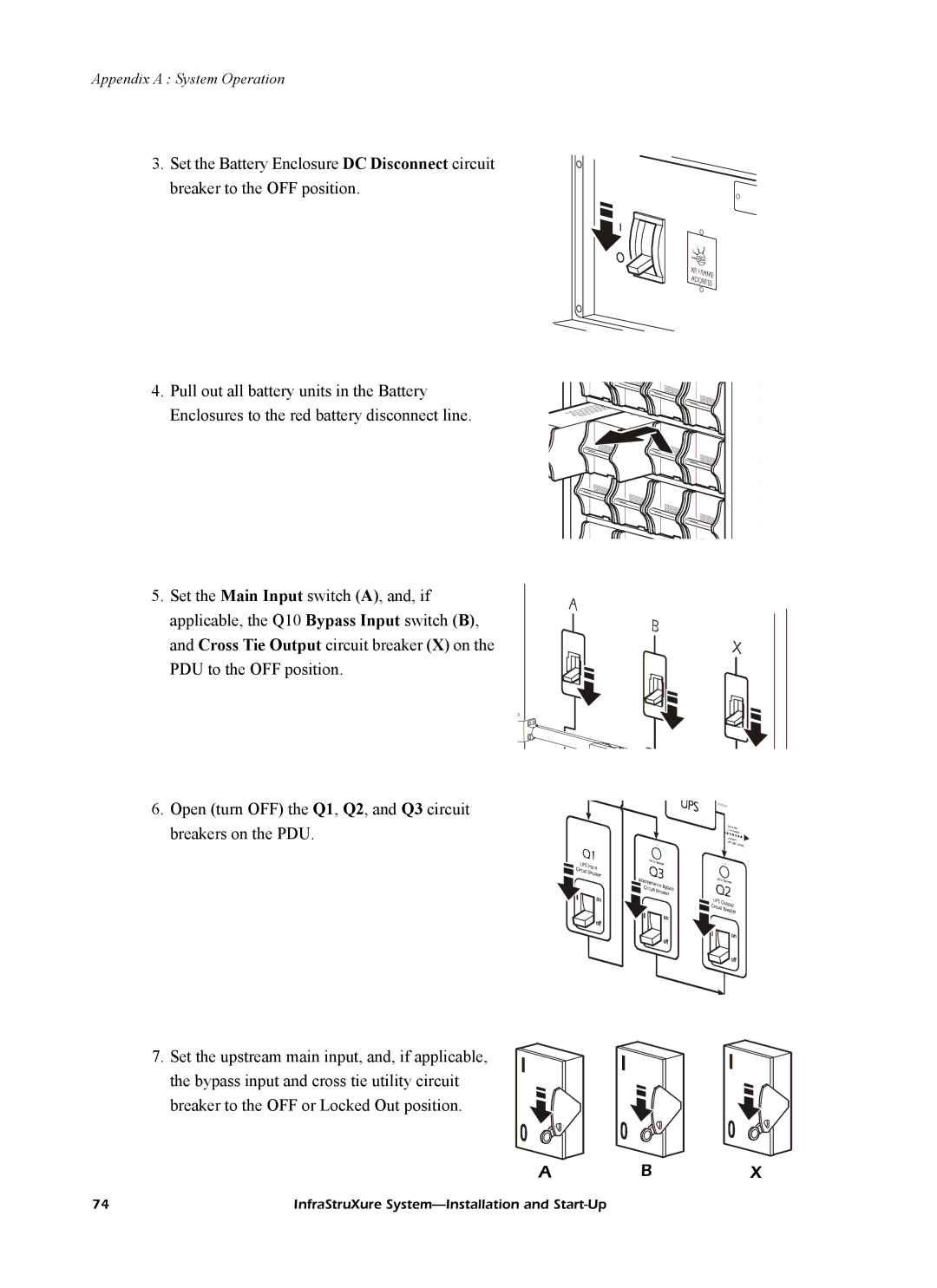 American Power Conversion InfraStruXureTM System manual Appendix a System Operation 