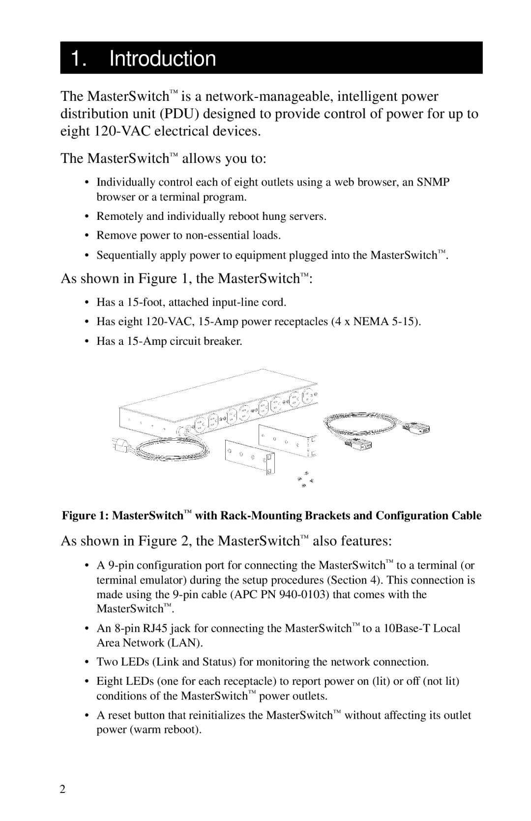 American Power Conversion manual Introduction, As shown in , the MasterSwitch 