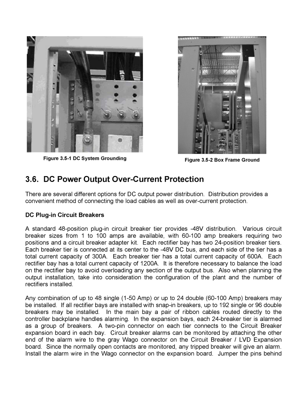 American Power Conversion MX28B2400, MX28B4800 manual DC Power Output Over-Current Protection, DC Plug-in Circuit Breakers 