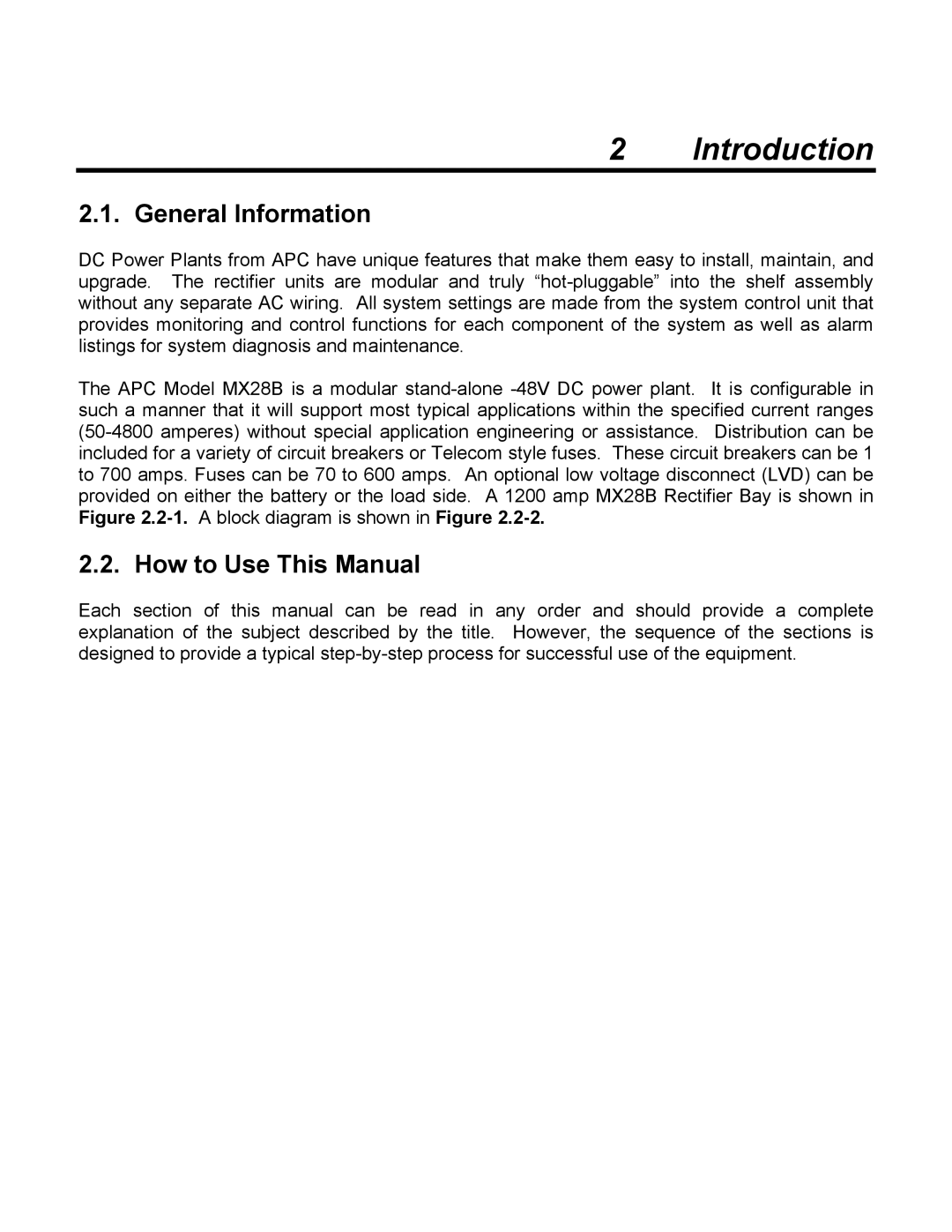 American Power Conversion MX28B2400, MX28B4800 manual Introduction, General Information, How to Use This Manual 