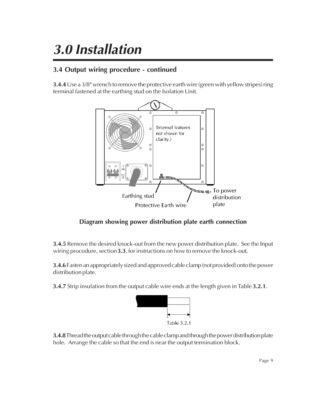 American Power Conversion MXA001, MXA002 user manual Diagram showing power distribution plate earth connection 