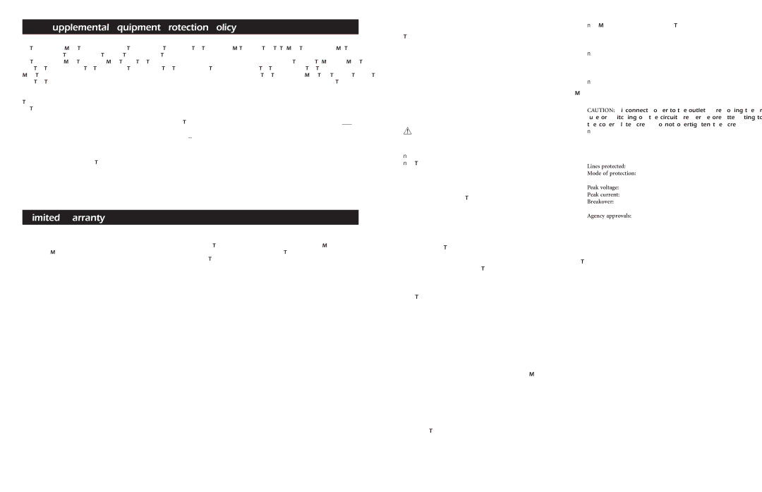 American Power Conversion p2324 manual APC Supplemental Equipment Protection Policy, Limited Warranty 
