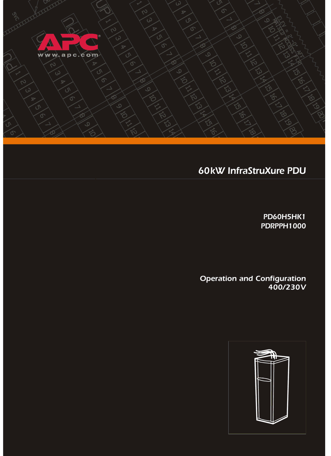 American Power Conversion PD60H5HK1, PDRPPH1000 manual 60kW InfraStruXure PDU 