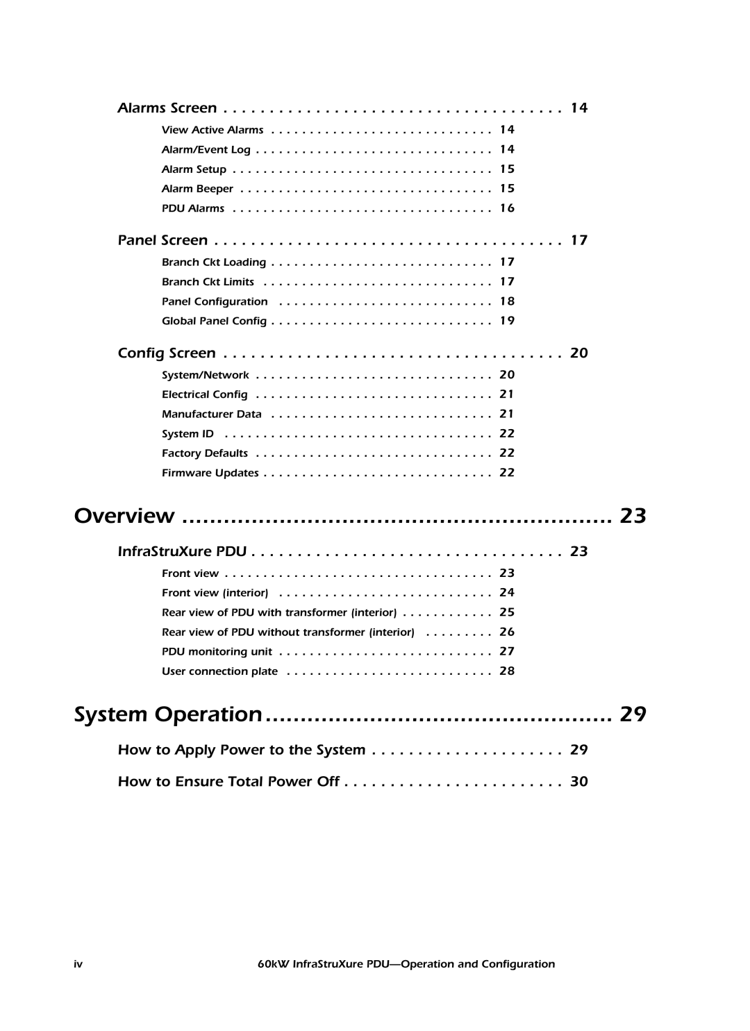 American Power Conversion PDRPPH1000, PD60H5HK1 manual Overview 