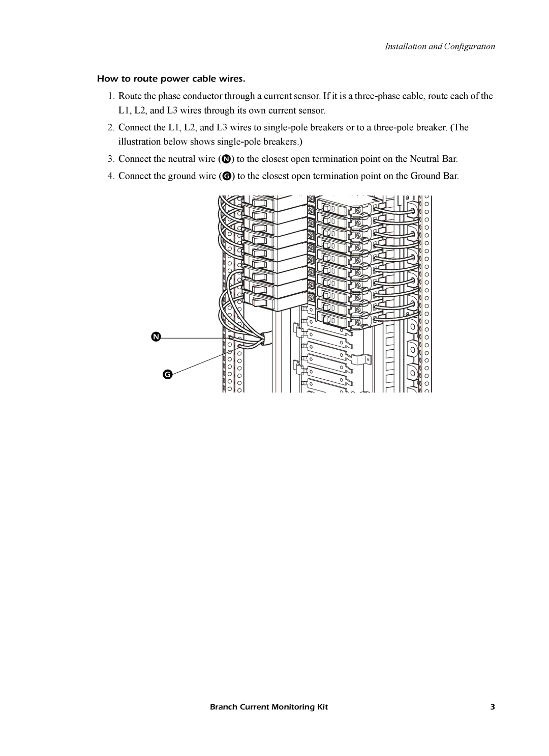 American Power Conversion PDU manual How to route power cable wires 