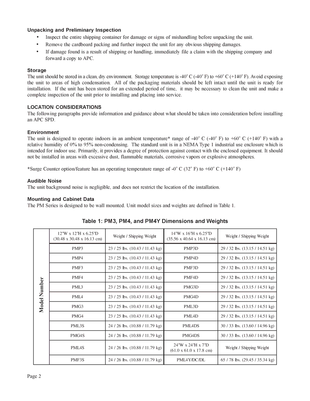 American Power Conversion PM4Y, PM3 user manual Location Considerations 