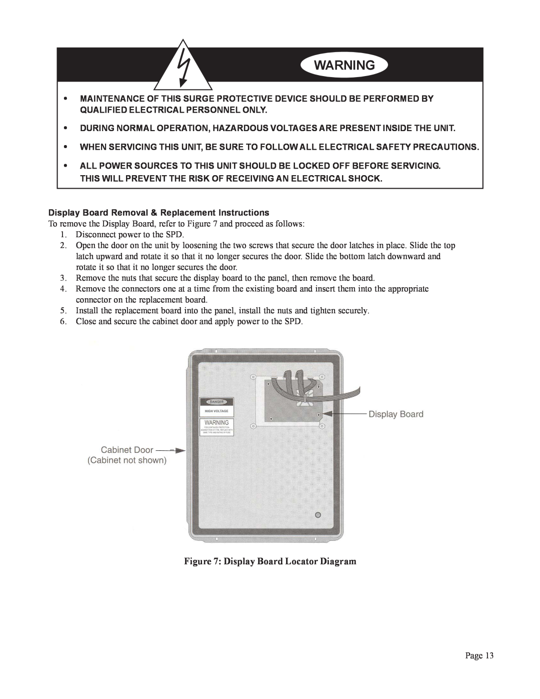 American Power Conversion PM3, PM4Y user manual Display Board Locator Diagram 