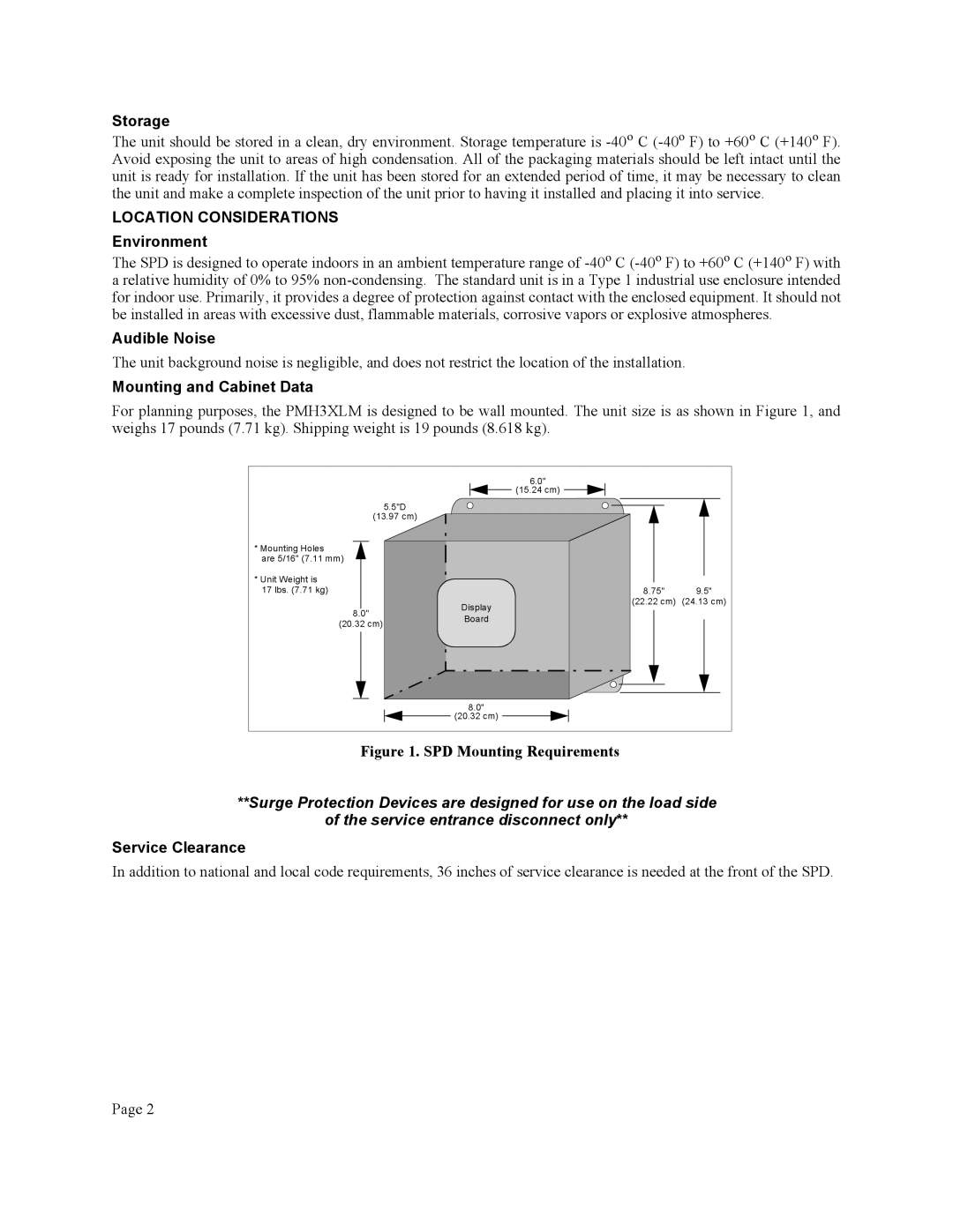 American Power Conversion PMH3XLM user manual Location Considerations 