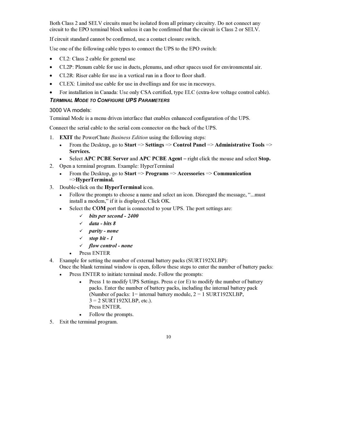 American Power Conversion RT user manual VA models 