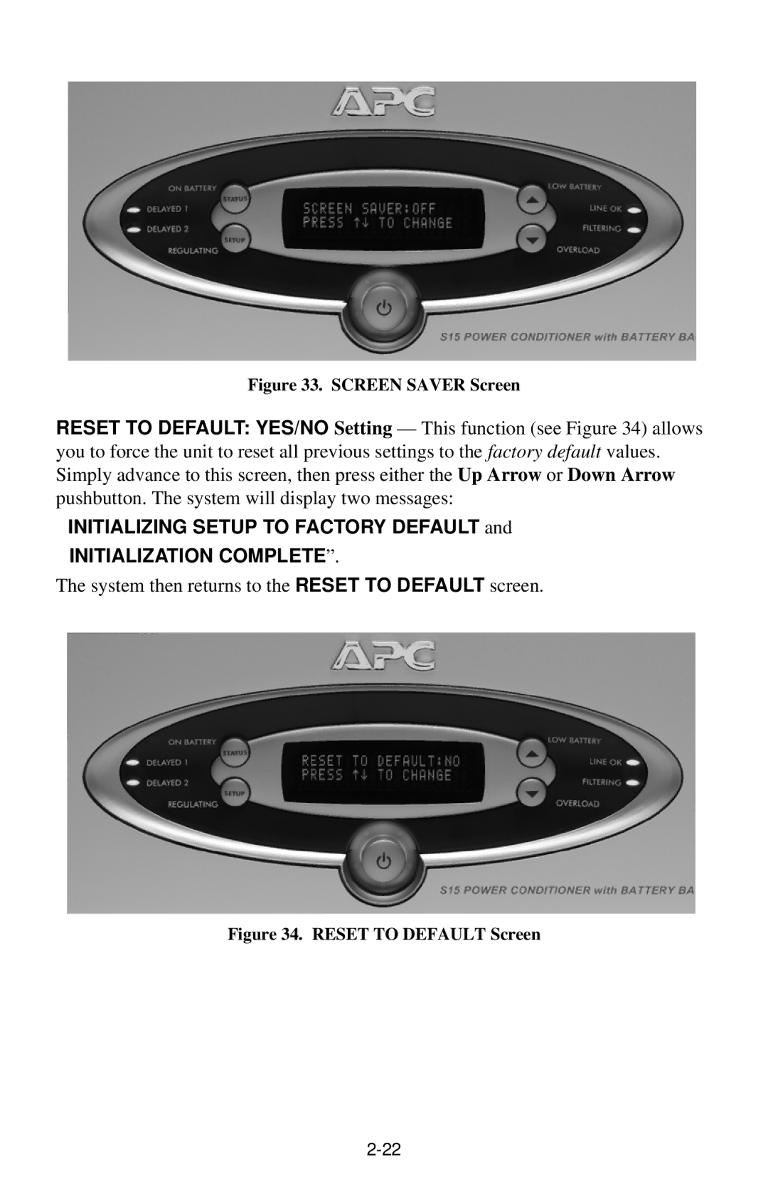 American Power Conversion S15BLK owner manual Initialization Complete 