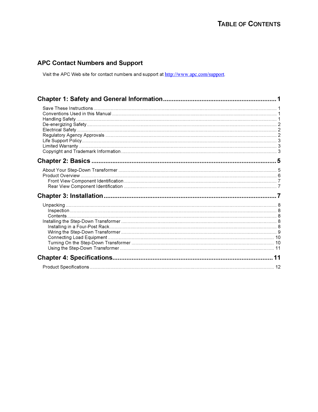 American Power Conversion SYTF2J, SURT006, SURT005, AP9621, SYTF3J, SUTF3 user manual Basics 