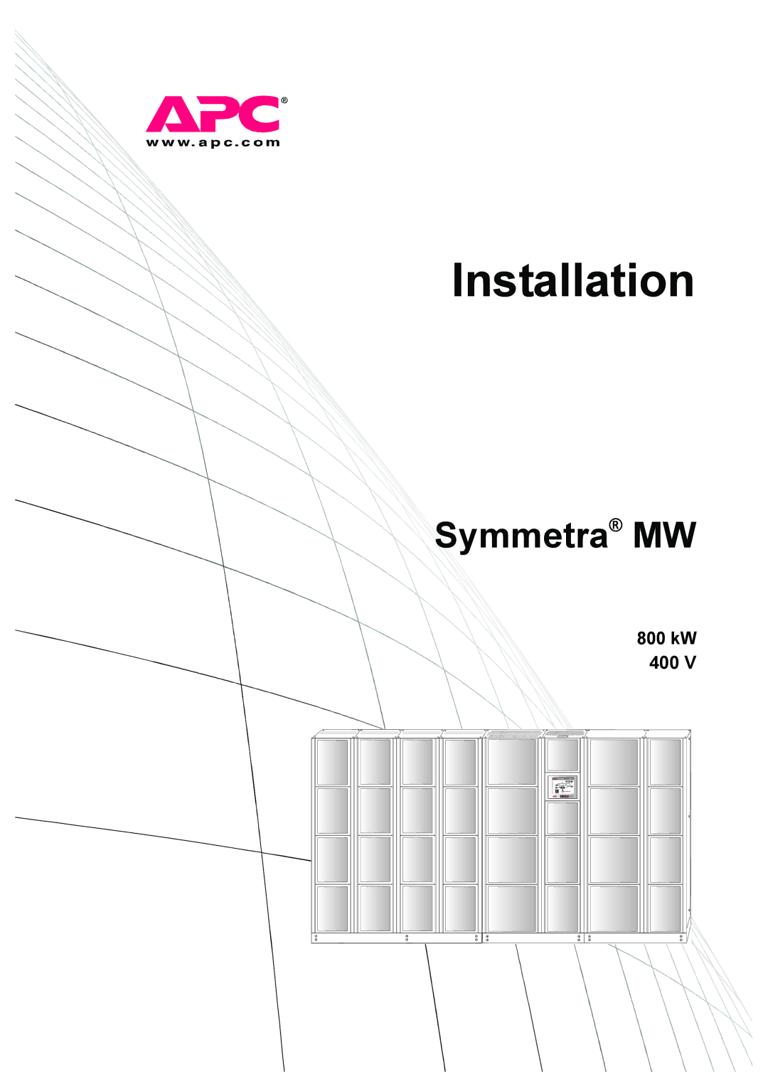 American Power Conversion SYMF800KH manual Installation 