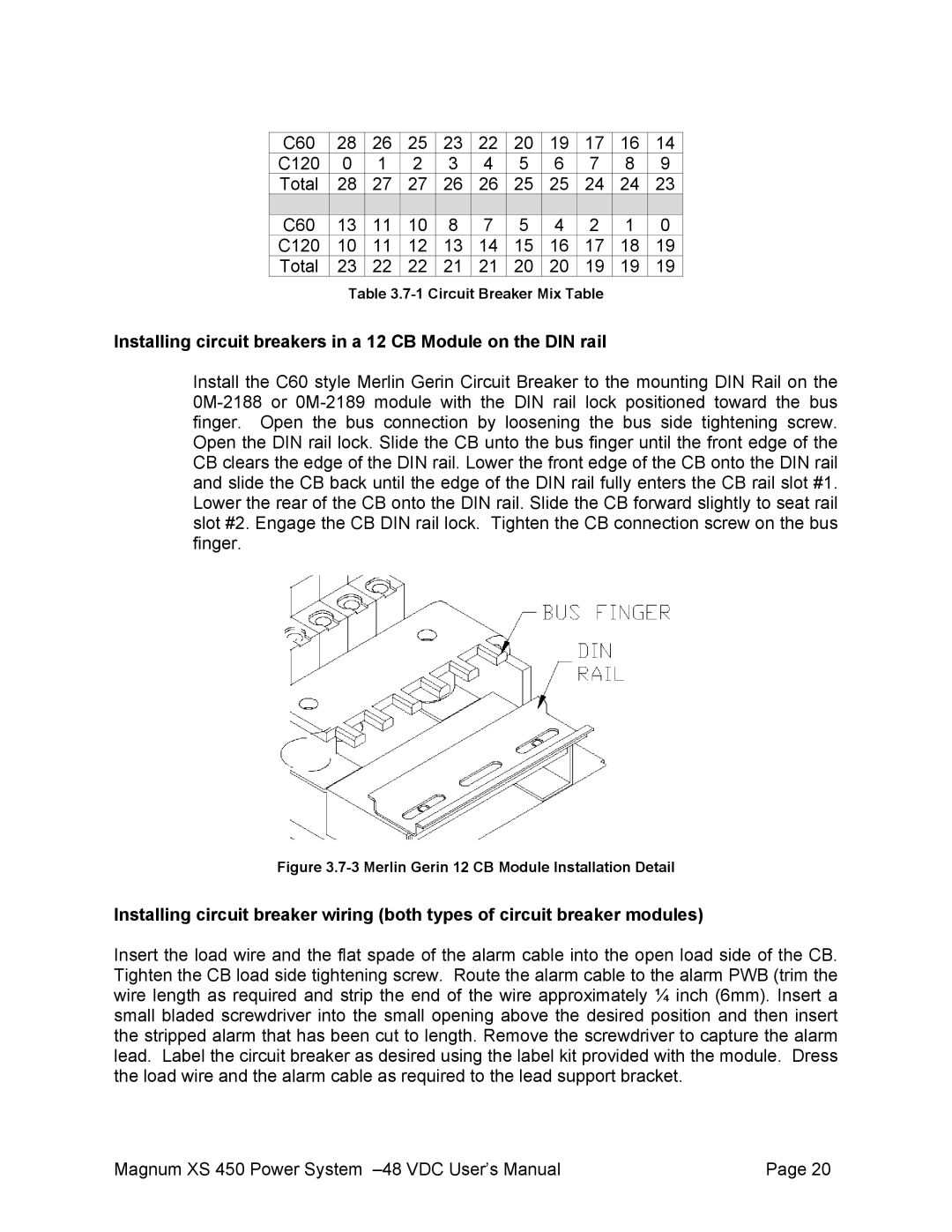 American Power Conversion XS 450 -48 user manual C60 C120 Total 