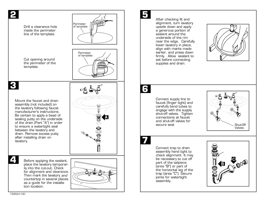 American Standard 0293 Series installation instructions After installing drain on 