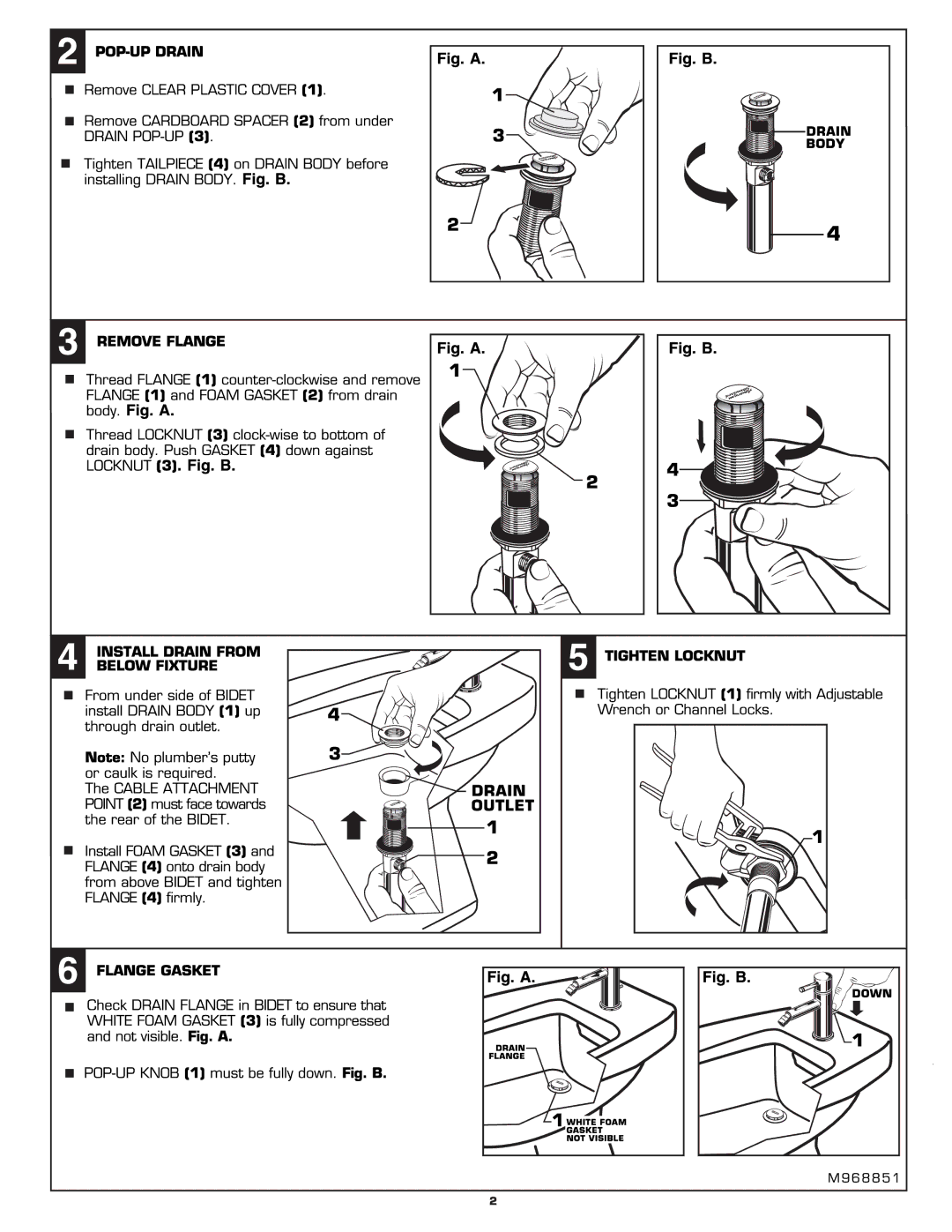 American Standard 2064.011 manual 