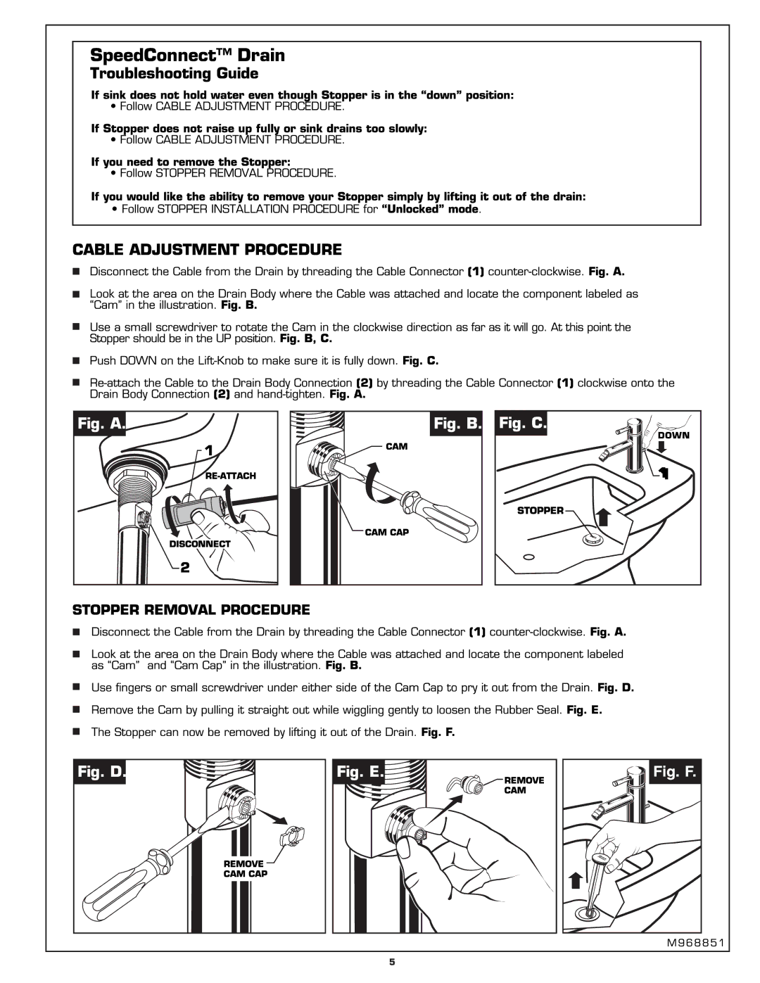 American Standard 2064.011 manual 