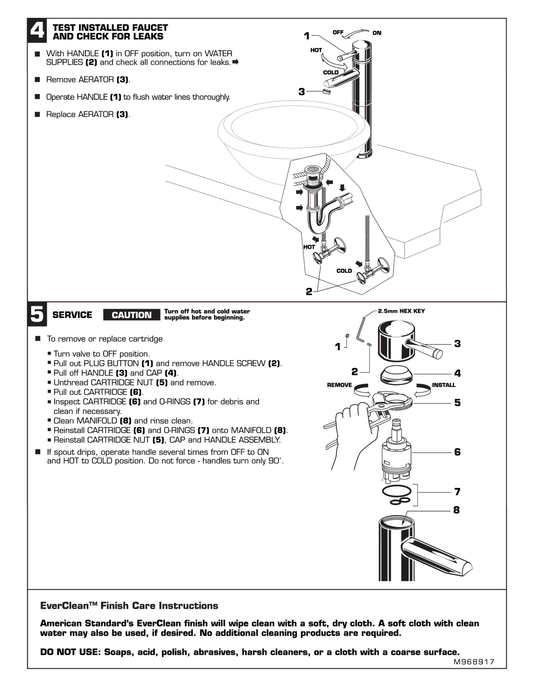 American Standard 2064.15X manual 