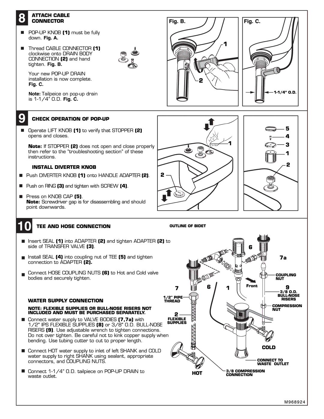 American Standard 2064.400 manual 