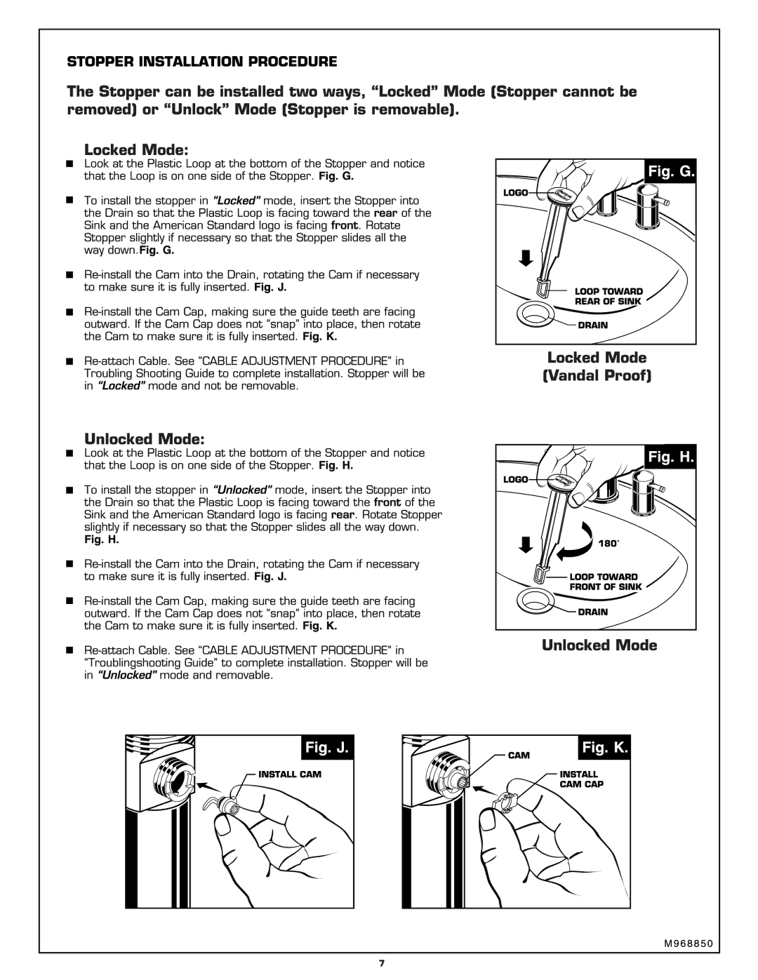 American Standard 2064.408 manual 