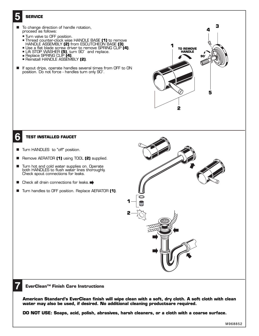 American Standard 2064.451 manual 