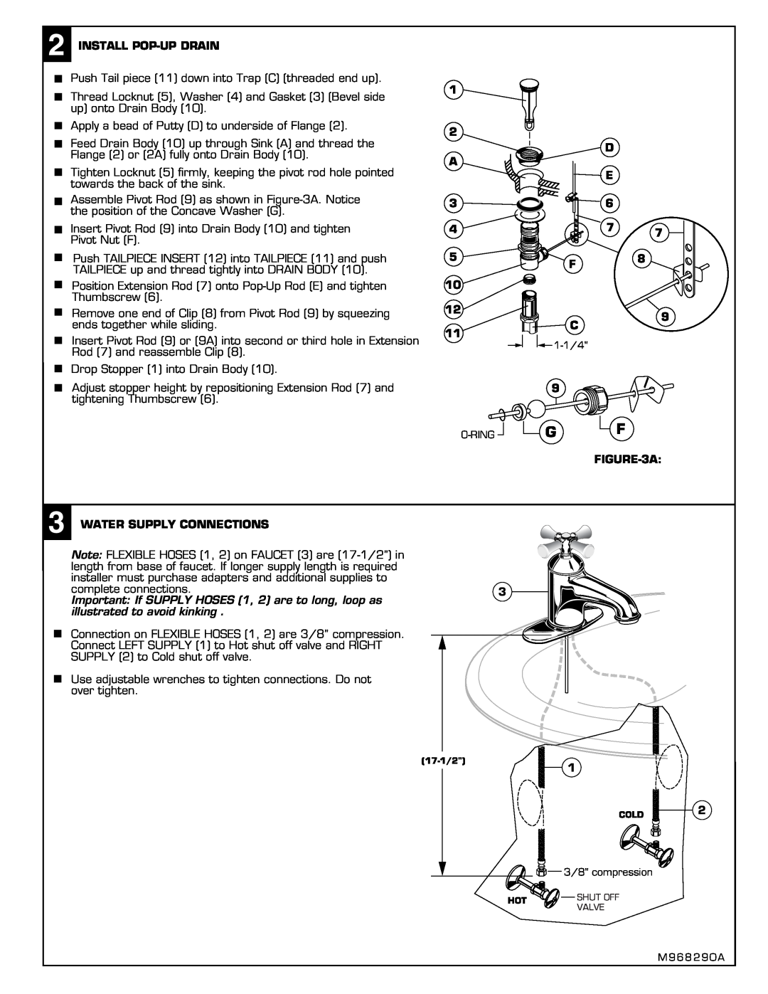 American Standard 2071S installation instructions 