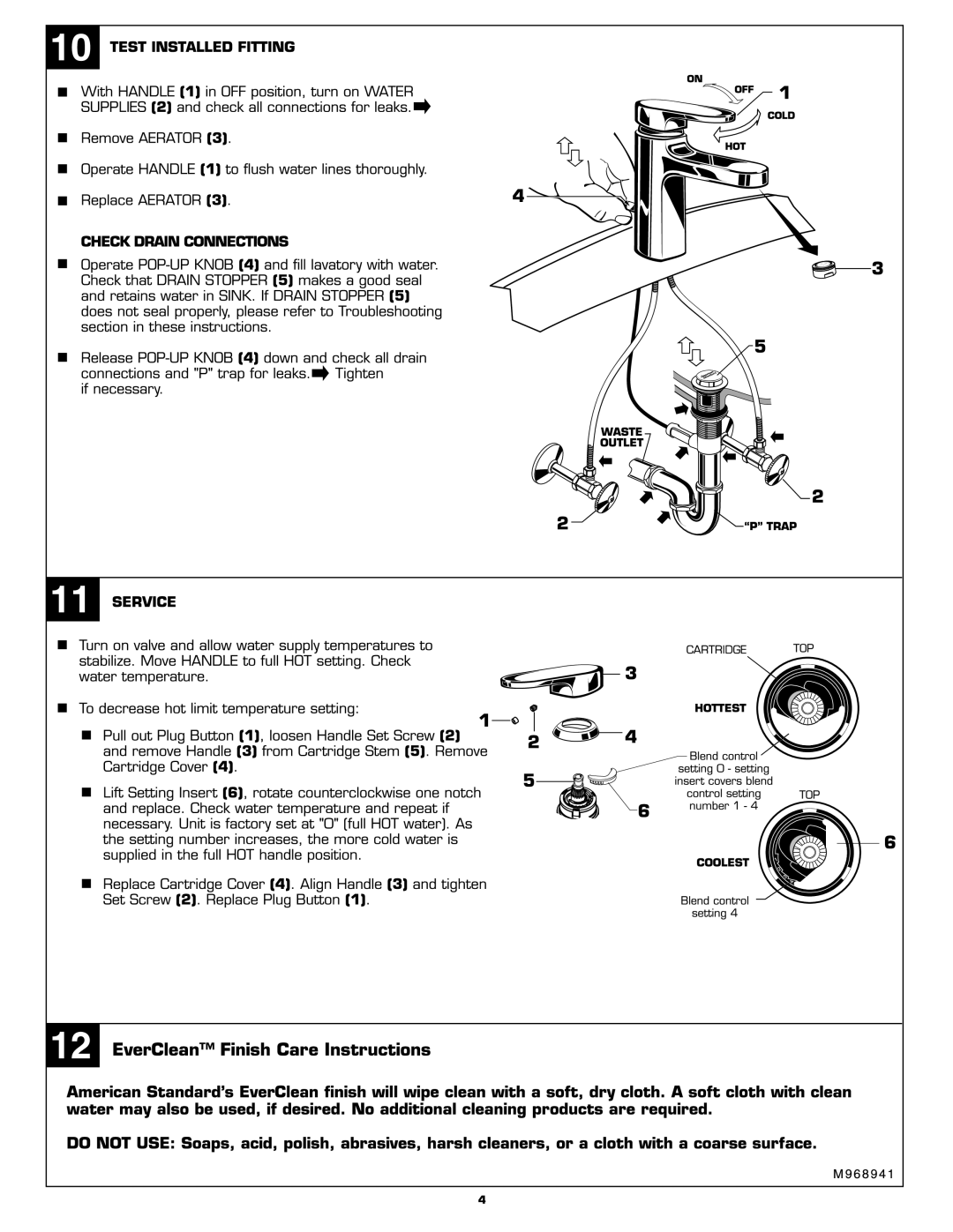 American Standard 2506.101 manual 