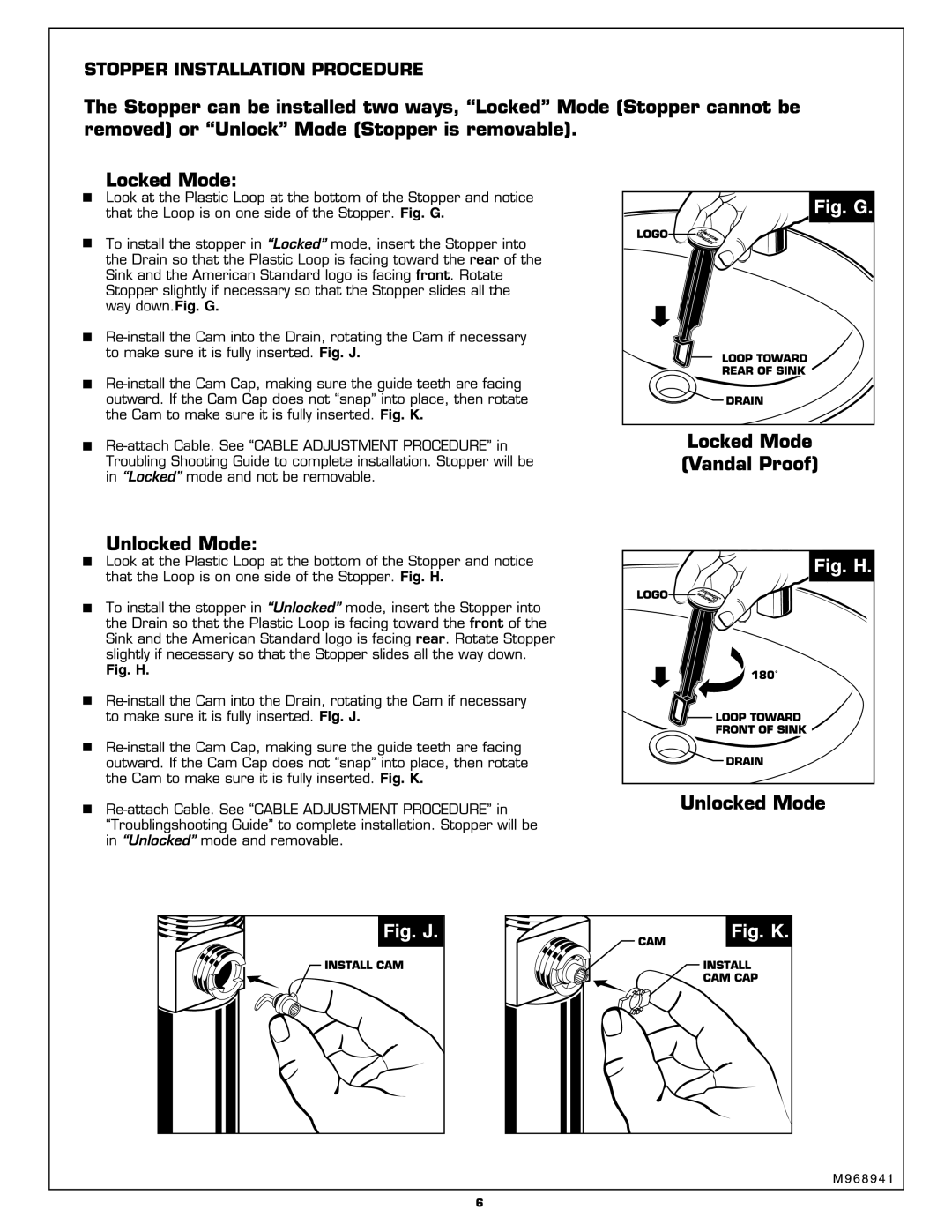 American Standard 2506.101 manual 