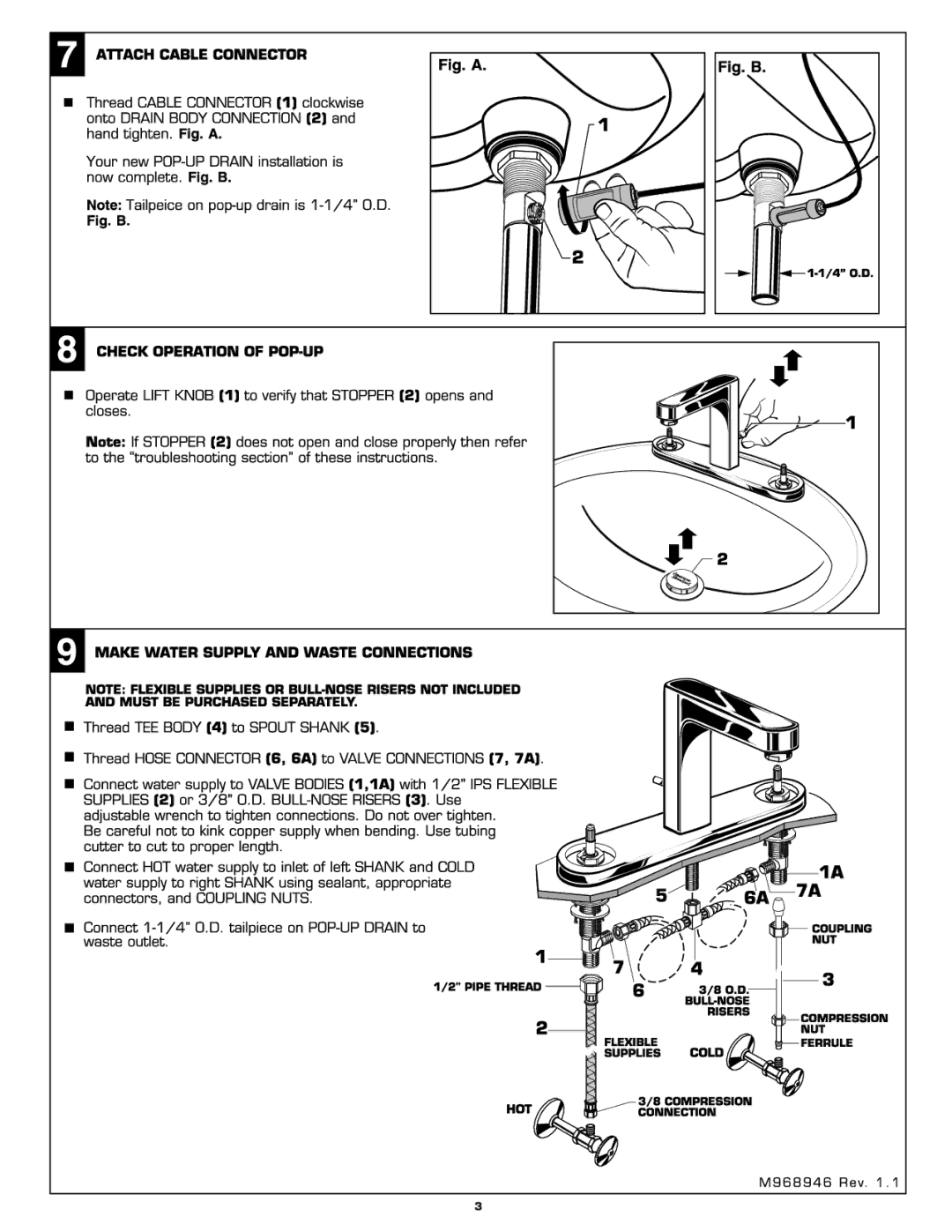 American Standard 2506.801 manual 