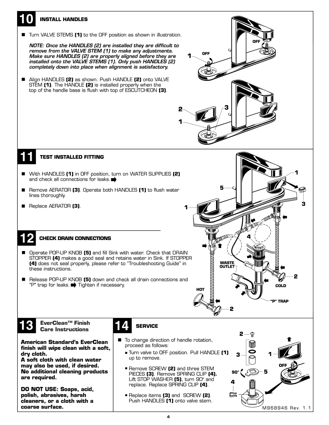 American Standard 2506.801 manual 