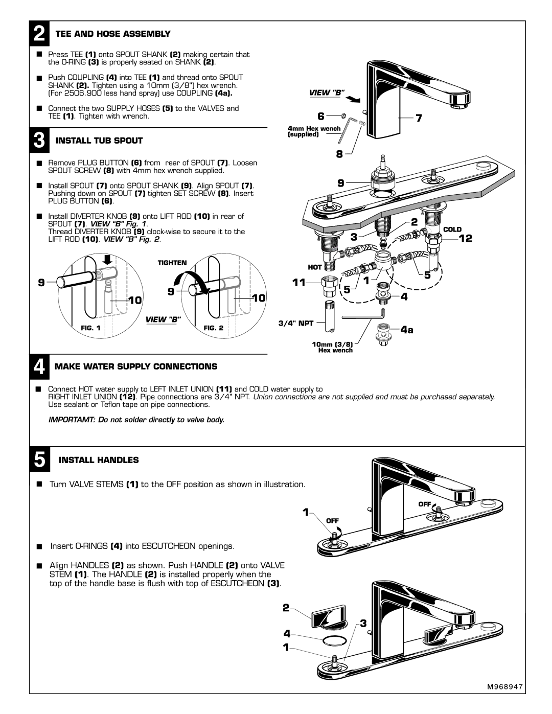 American Standard 2506.900, 2506.901 manual 