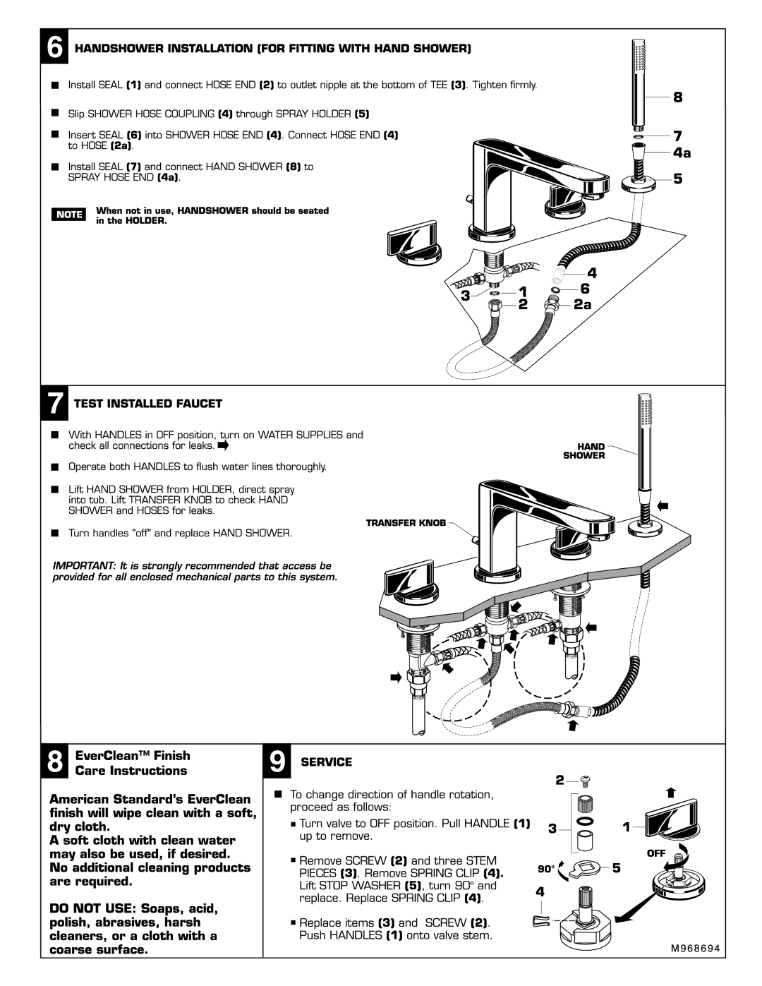 American Standard 2506.901, 2506.900 manual 