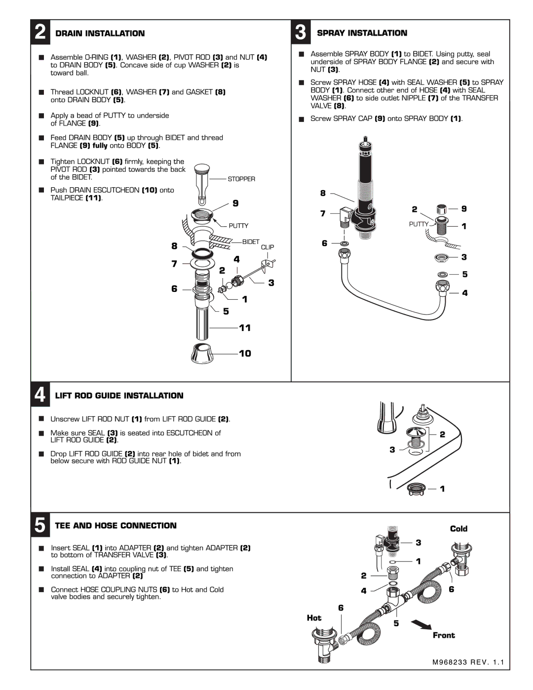 American Standard 2555.400 installation instructions 