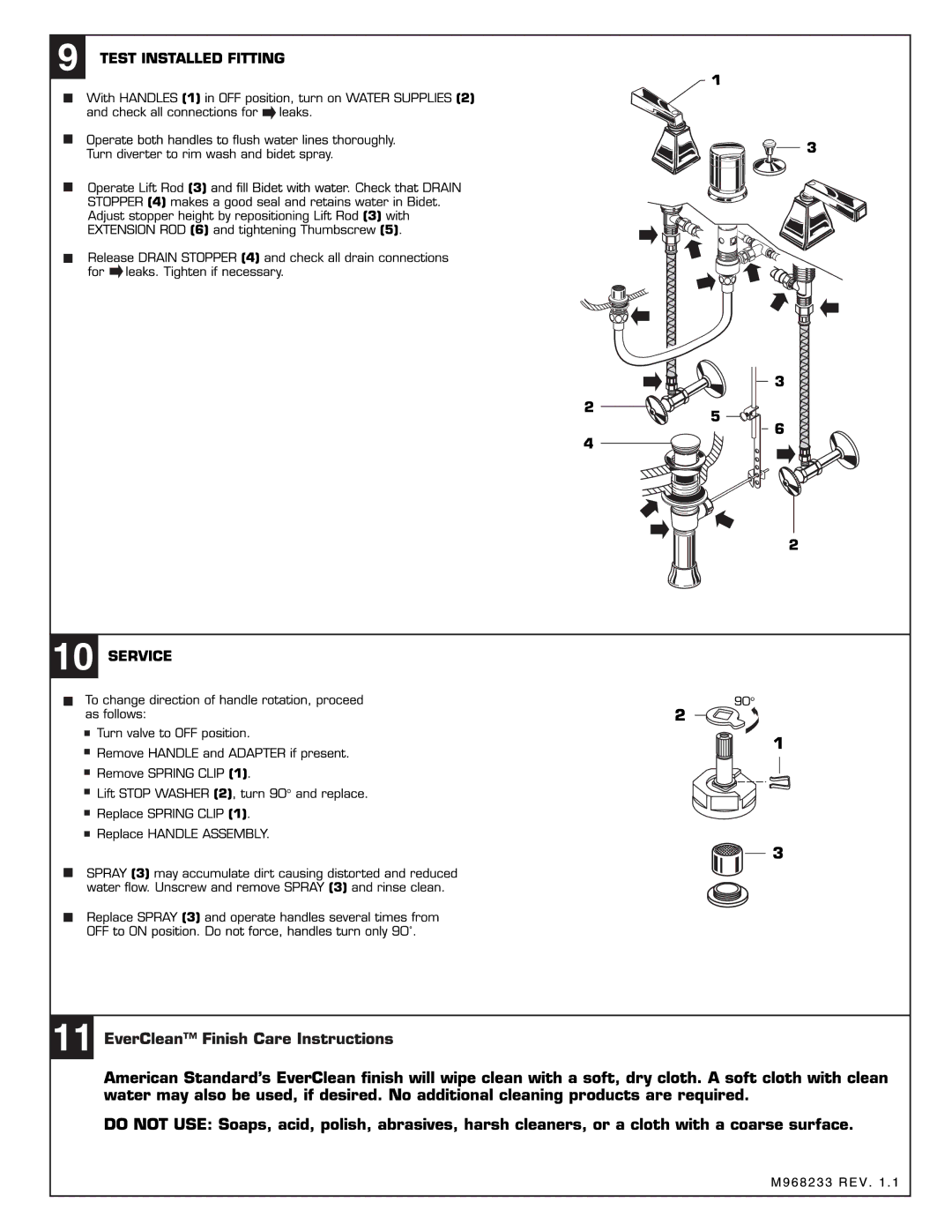 American Standard 2555.400 installation instructions 