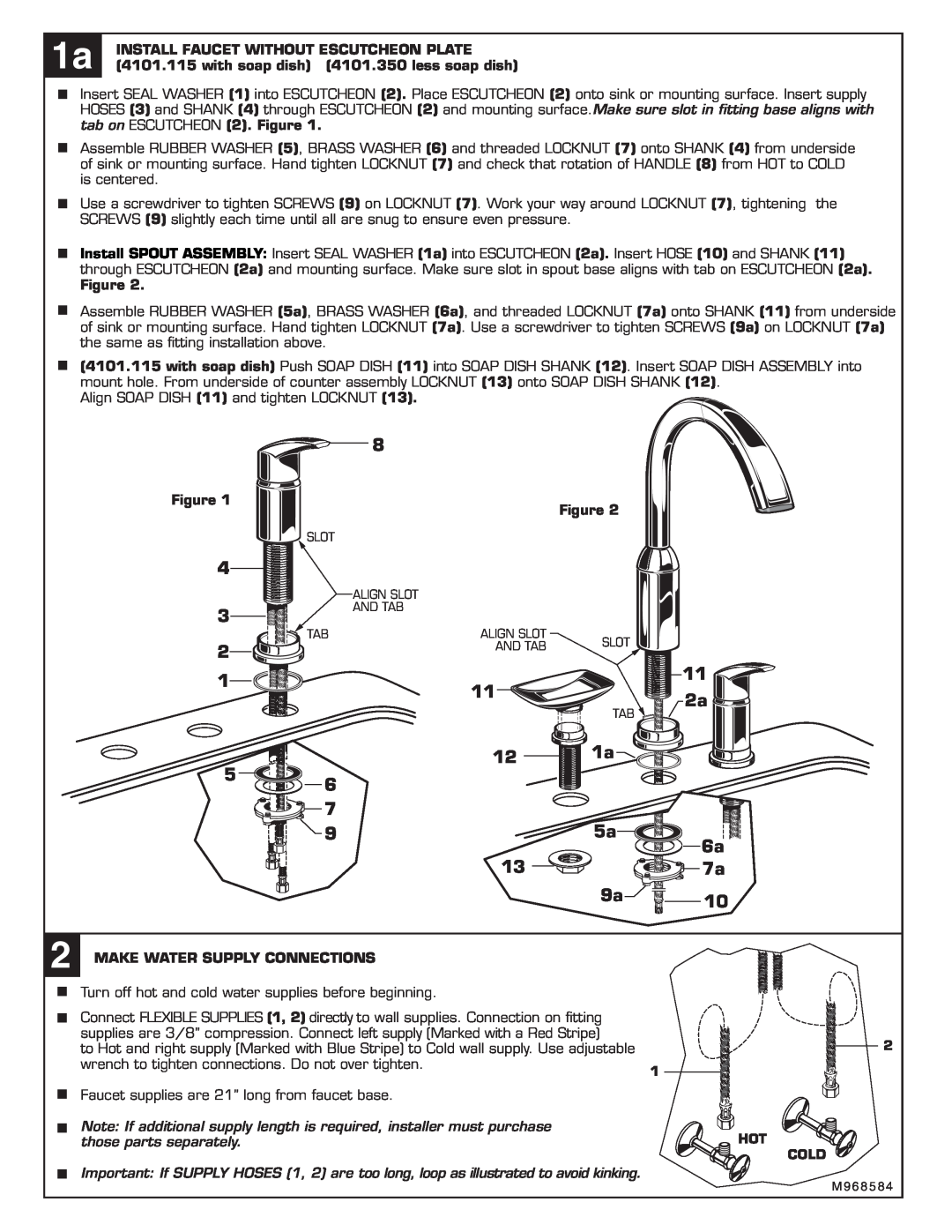 American Standard 4101.115 installation instructions 11 2a 