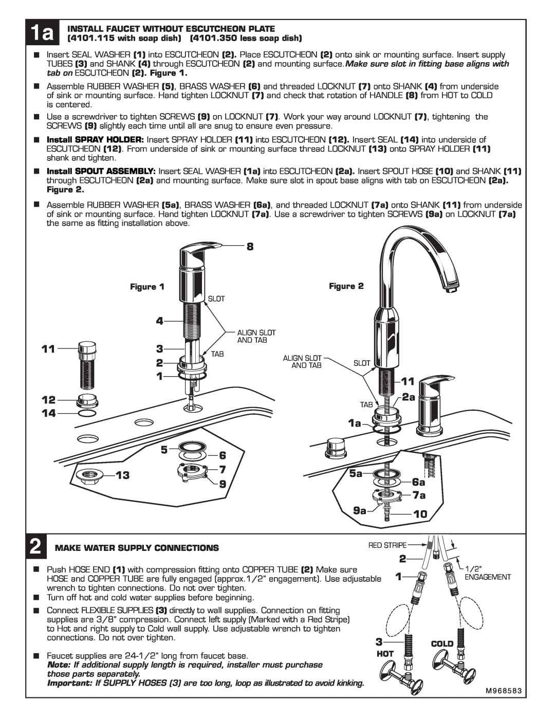 American Standard 4101.301 installation instructions 