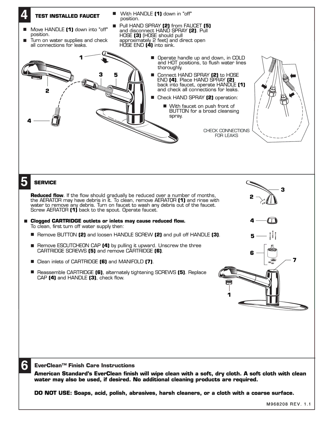 American Standard 4137.100 manual 