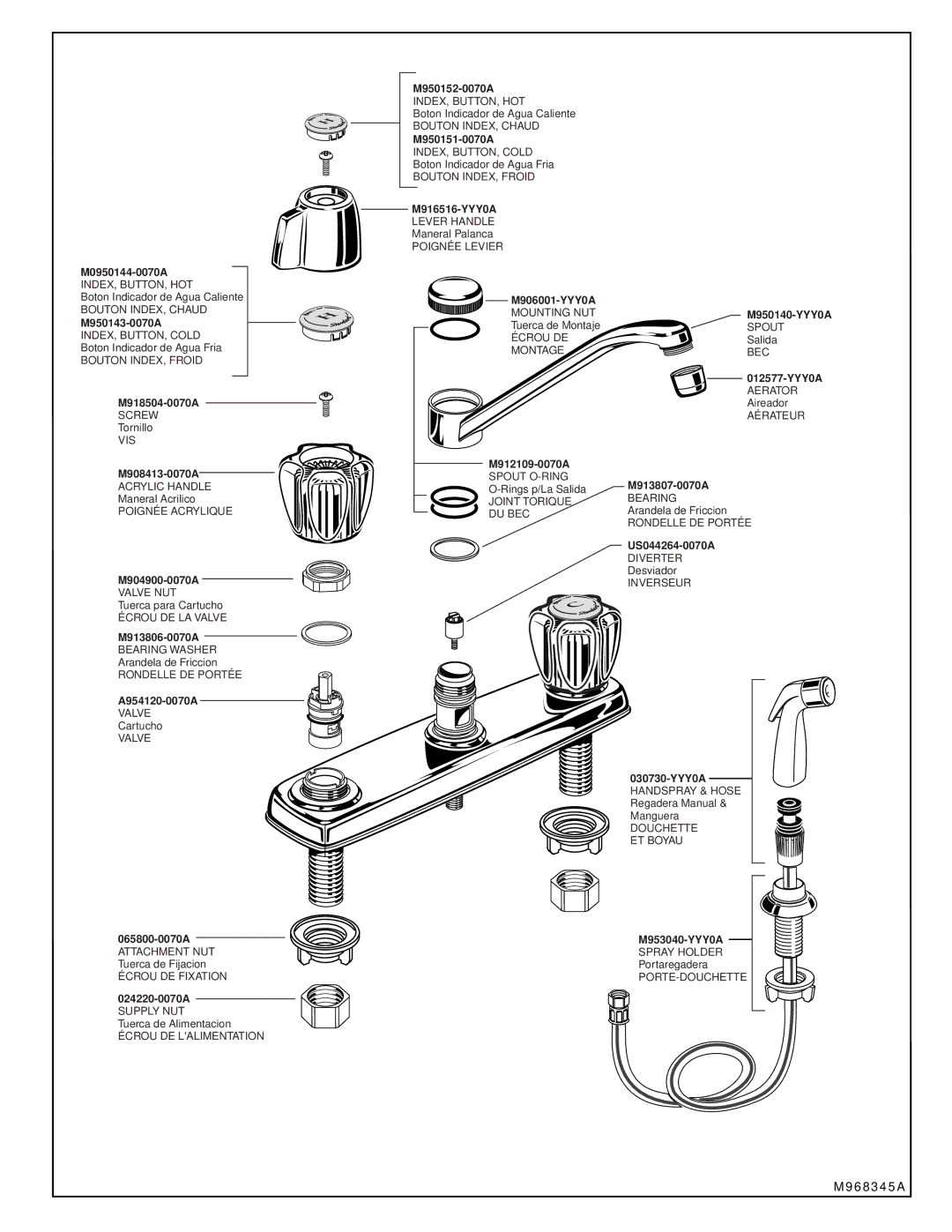 American Standard 4275.301, 4275.300, 4275.200, 4275.201 installation instructions M950152-0070A 