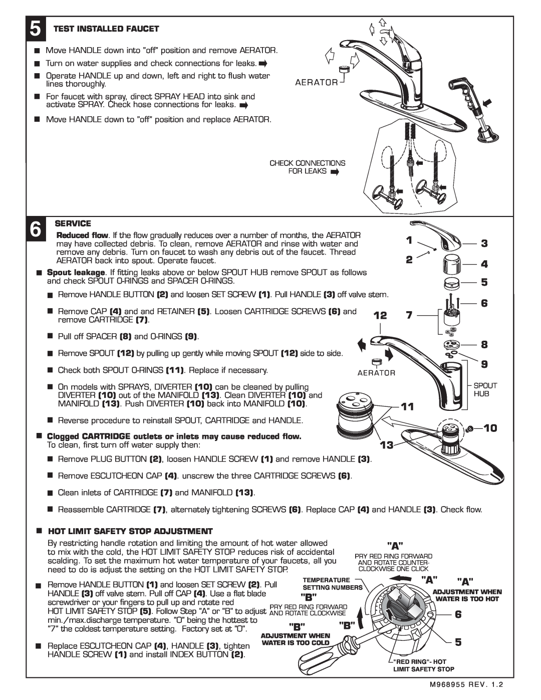 American Standard 4400 SERIES installation instructions 