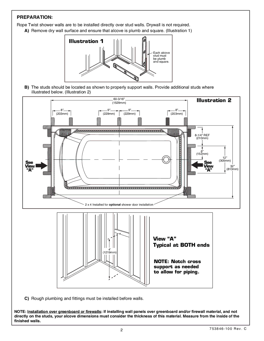 American Standard 5030.LBW installation instructions Illustration 