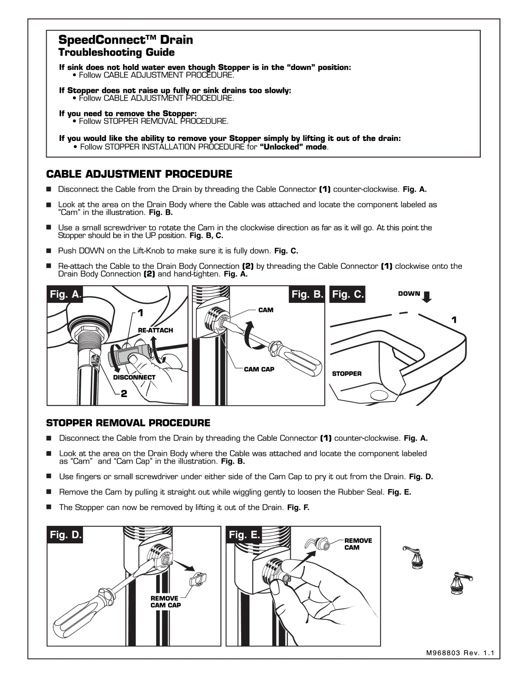 American Standard 6028.401 manual 